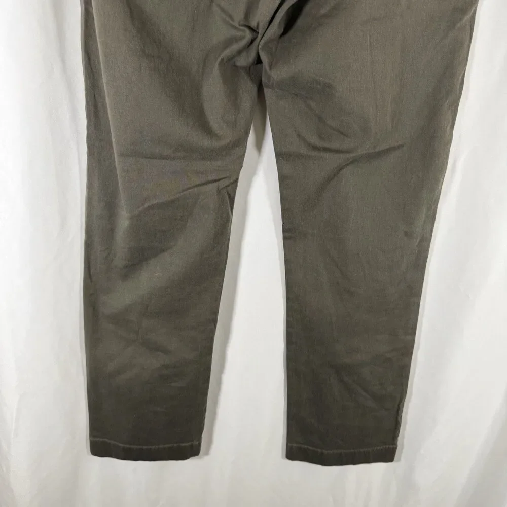 J. Crew Mercantile Pants Men's 31x30 Green Straight Flat Front Flex Cotton Blend